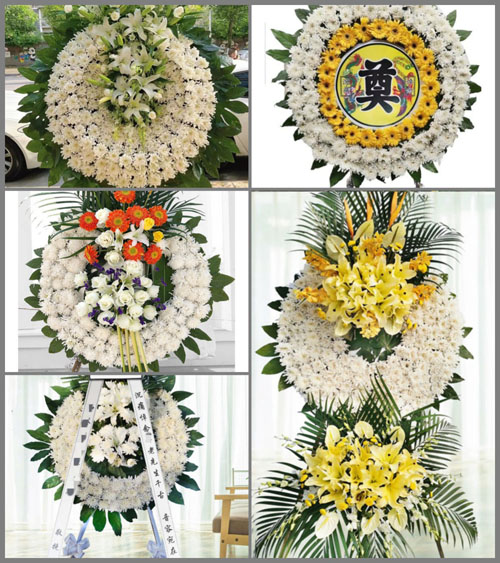 安徽安庆市怀宁县石镜乡分龙村花圈速递